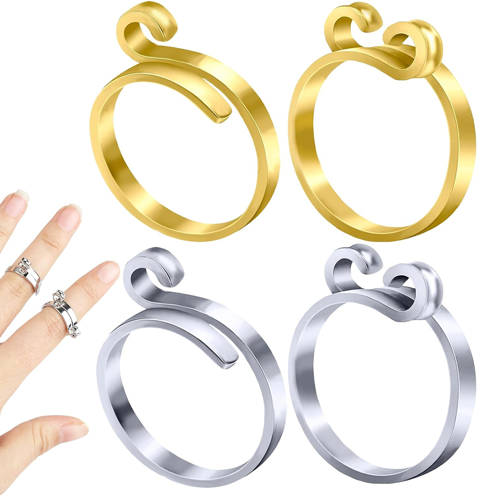 Sewing Thimble Metal - Breien Gehaakte Loop Ringen Gebreid DIY