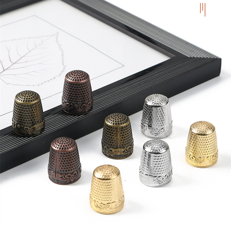 Sewing Thimble Metal - Retro Vingerbeschermer Antieke Vingerhoedring Handwerkende Naalden