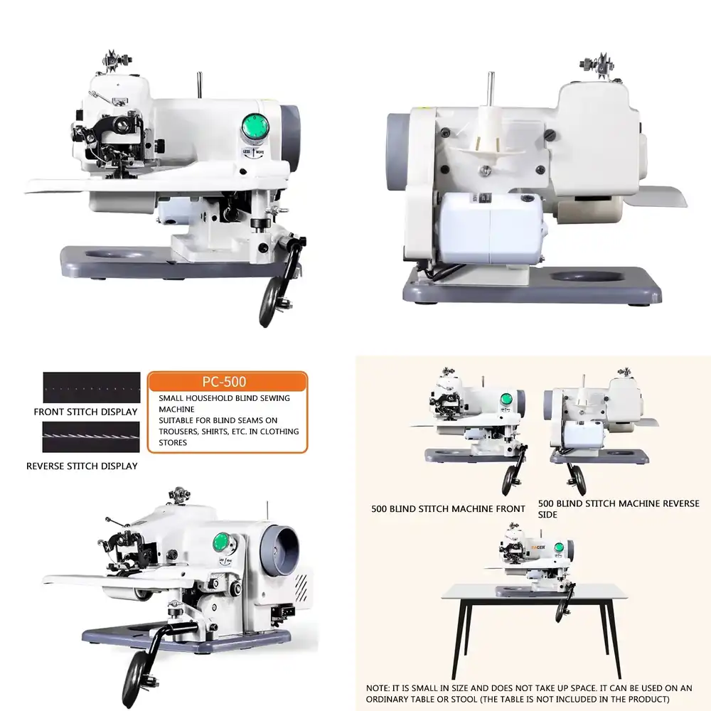 Sewing Hemming - Blindnaaiautomaat tafelmodel zoom- en plooivoetjes blindnaaiautomaat