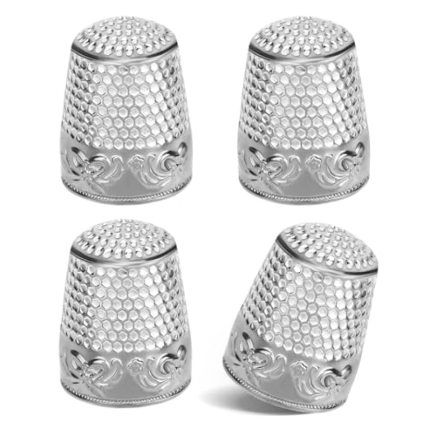 Sewing Thimble Metal - ZMAAGG Vingerhoedjes voor handnaaien, naaivingerhoed, 4