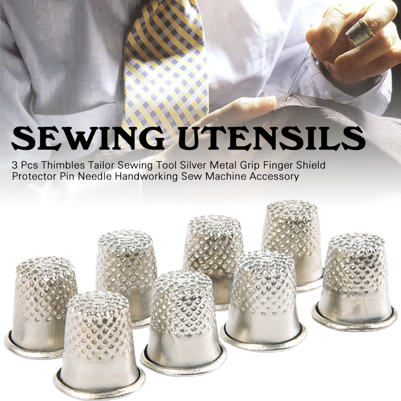 Sewing Thimble Metal - 3 Stuks Vingerhoed Metalen Naaien Vingerhoeden