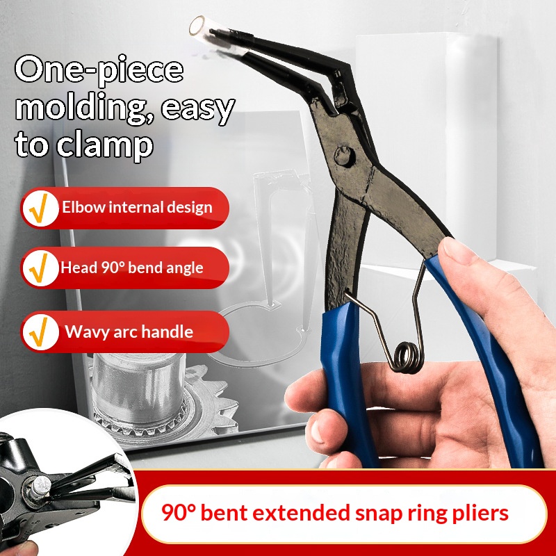 Snap Button Plier - HOMEFISH 90 graden gebogen tang met