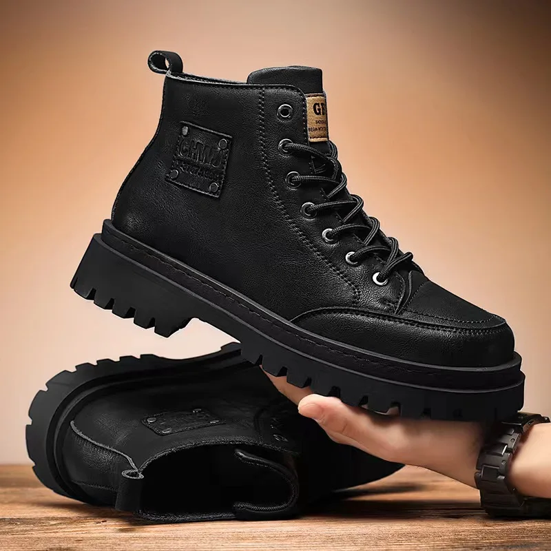 Sewing Nylon - Hoge kwaliteit herenlaarzen Platform Wandelen Luxe