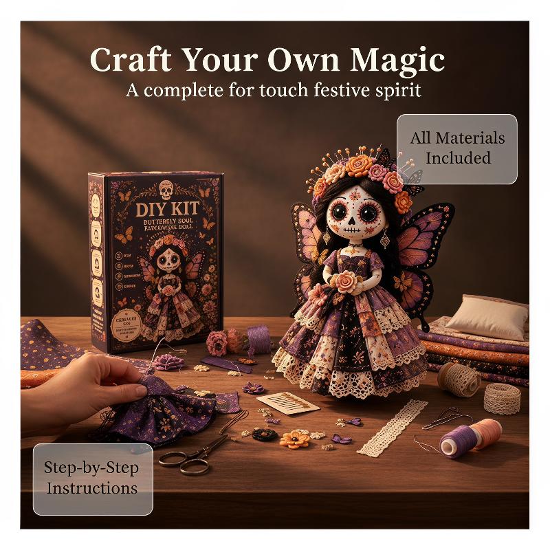 Textile Sewing Kit - Nieuwe Dag van de Doden Patchwork