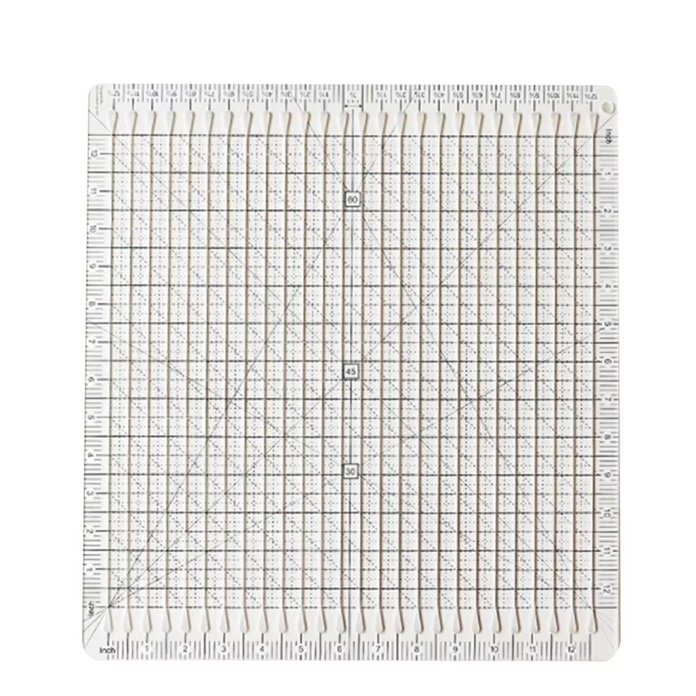 Quilting Ruler Square - Knipassistent 5-in-1 Quiltliniaal Acryl Gemakkelijk afleesbare