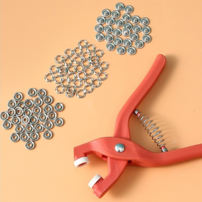 Snap Button Plier - 50 Sets 9.5 MM Vijf Kaak