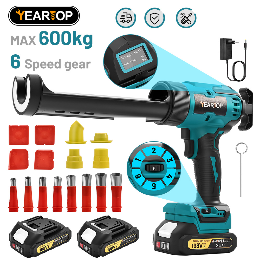 Sewing Necessities - 6 snelheden Draadloze Elektrische Lijmpistool Siliconen