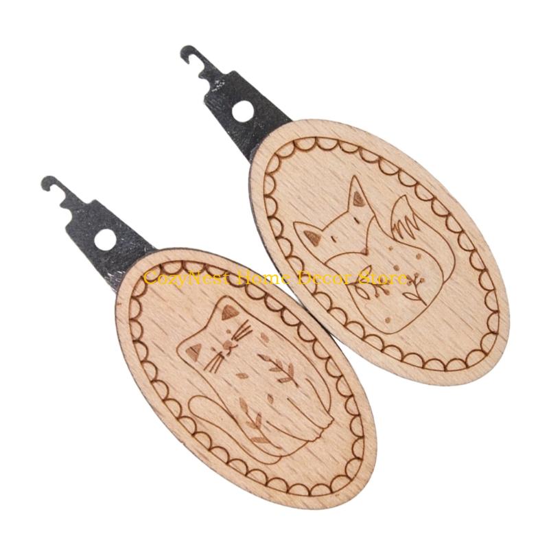 Textile Sewing Kit - 92MF 2 stuks naaldinrijger naaigereedschap borduurnaaldinrijger