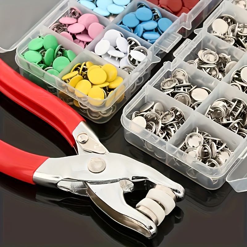 Snap Button Plier - 101-delige metalen drukknopen set met handpers