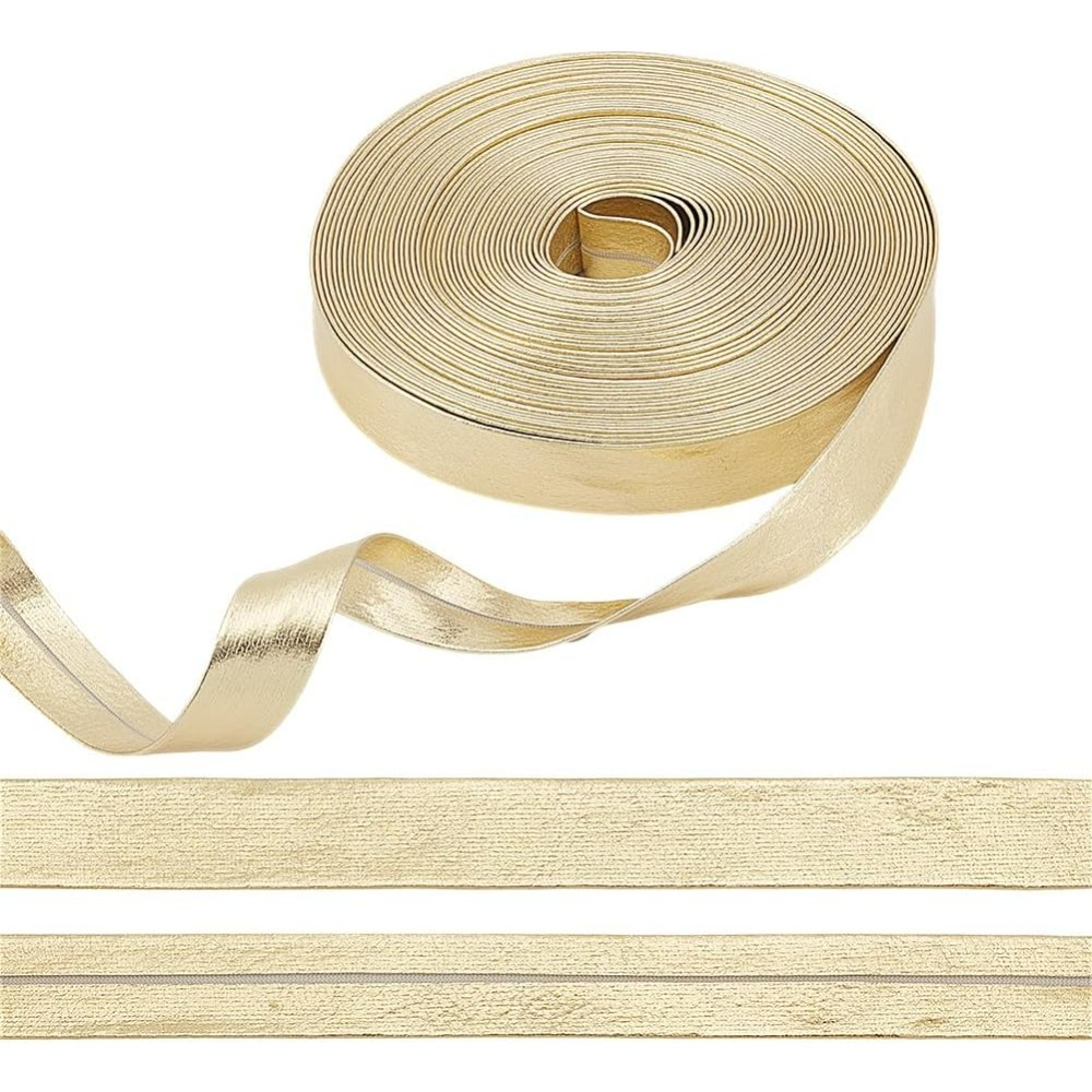 Binding Tape Bias - 9,8 yards gouden lederen bekleding vouw