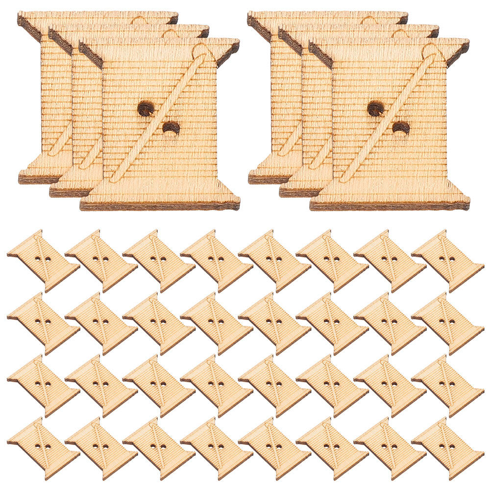 Embroidery Floss Thread - 100 stuks houten borduurgaren spoeltjes draadwikkelkaarten