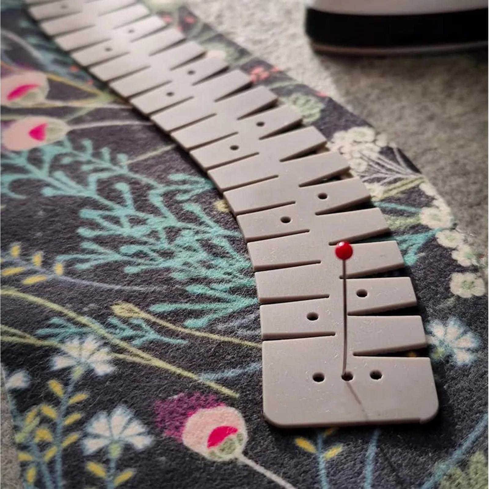 Sewing Hemming - Siliconen zoomliniaal met markeringsgaten Flexibele curve-schaal