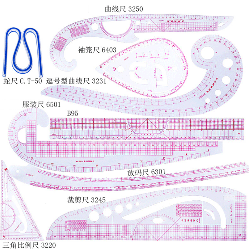 Quilting Ruler Square - 5/6/9pcs Set Kleermaker Meten Heerser Kit