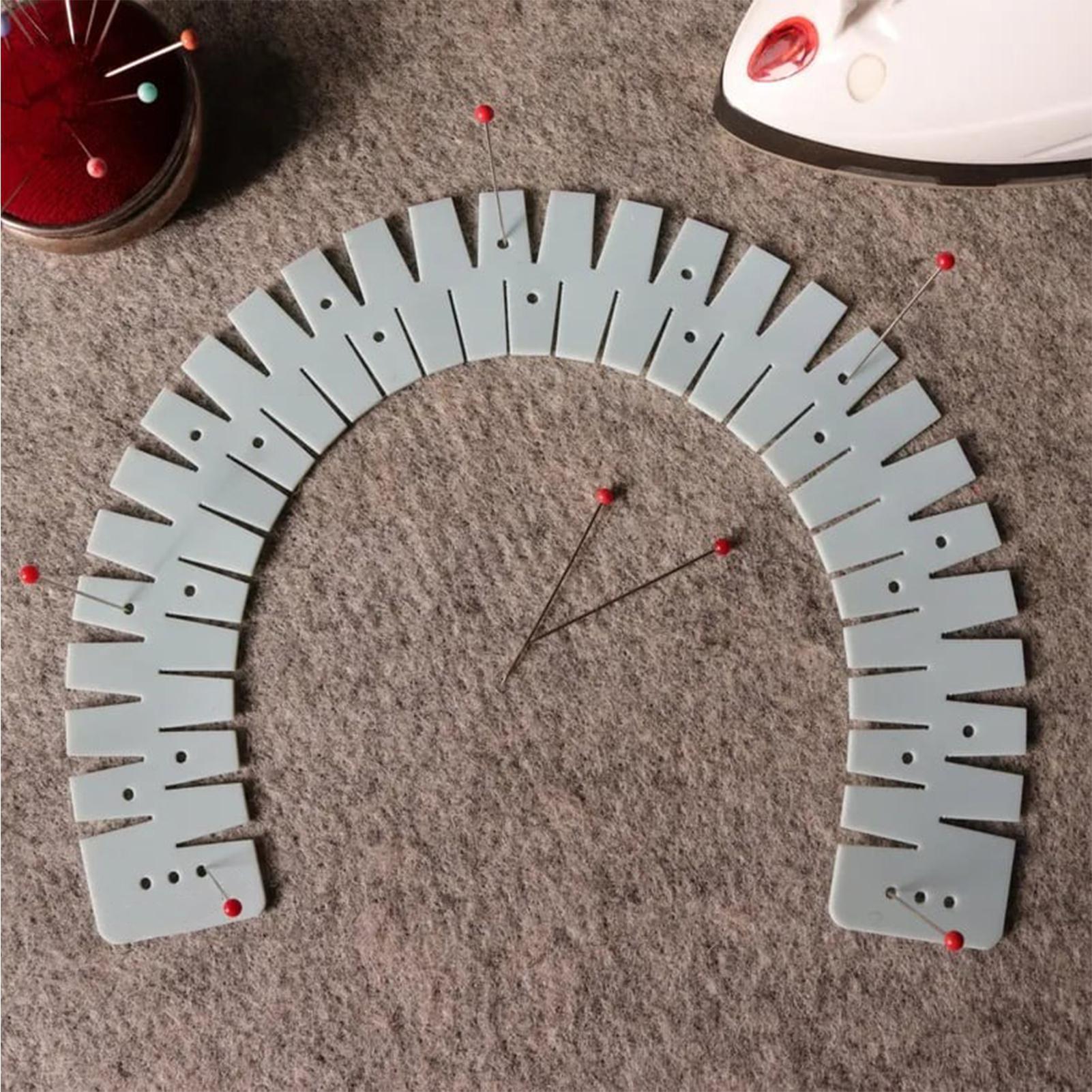 Sewing Hemming - Siliconen zomenliniaal met naalden en schaalliniaal