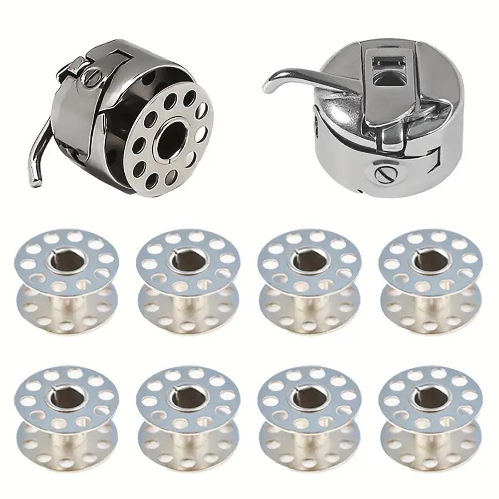 Textile Sewing Kit - Spoelhuis en metalen spoelen voor Brother