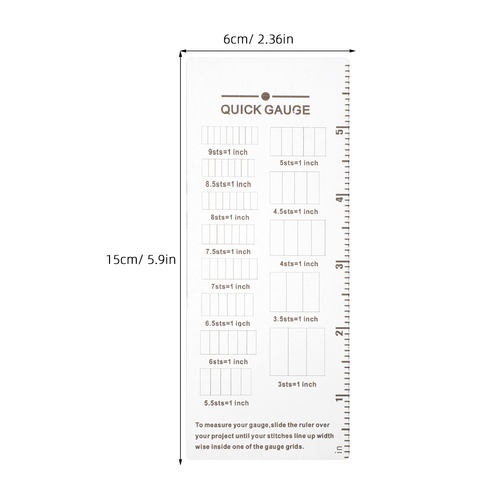 2 stuks breimeter liniaal acry - Sewing Knit recensie en prijs