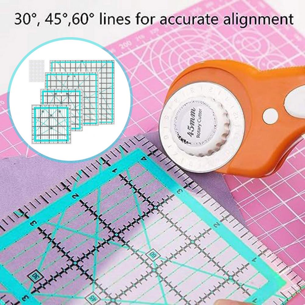 4 Stuks Acryl Quilten Liniaal  - Quilting Ruler Square recensie en prijs