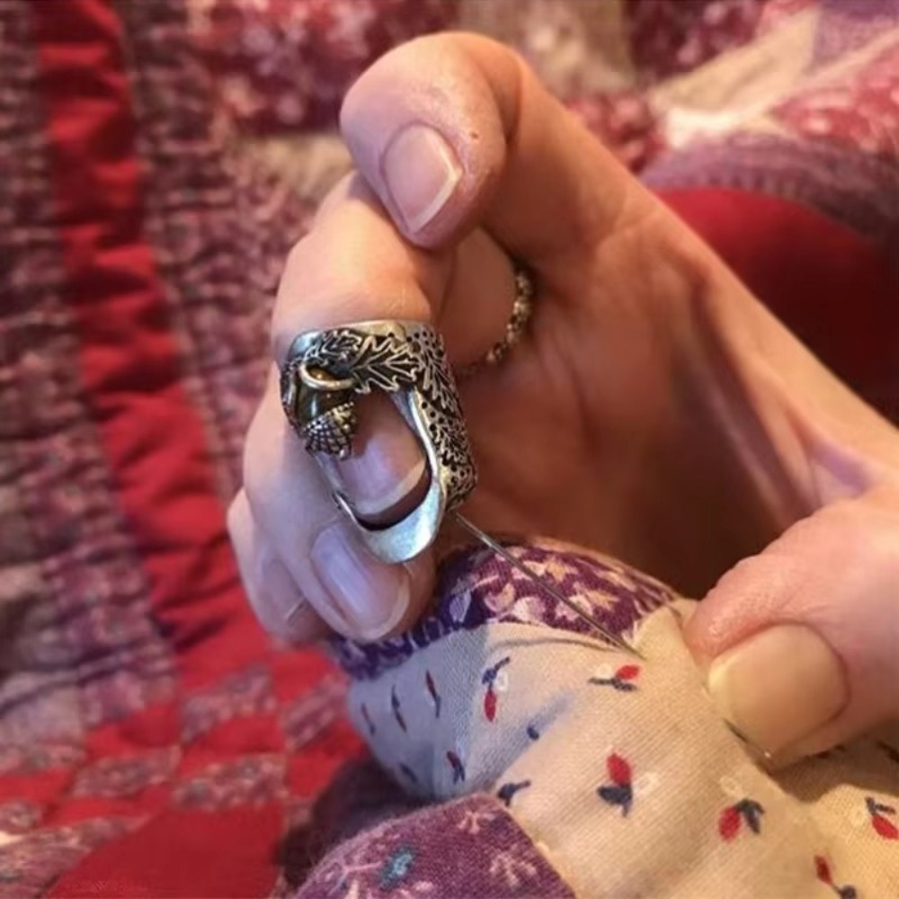 Metalen Open Nagel Eikenhouten - Sewing Thimble Metal recensie en prijs