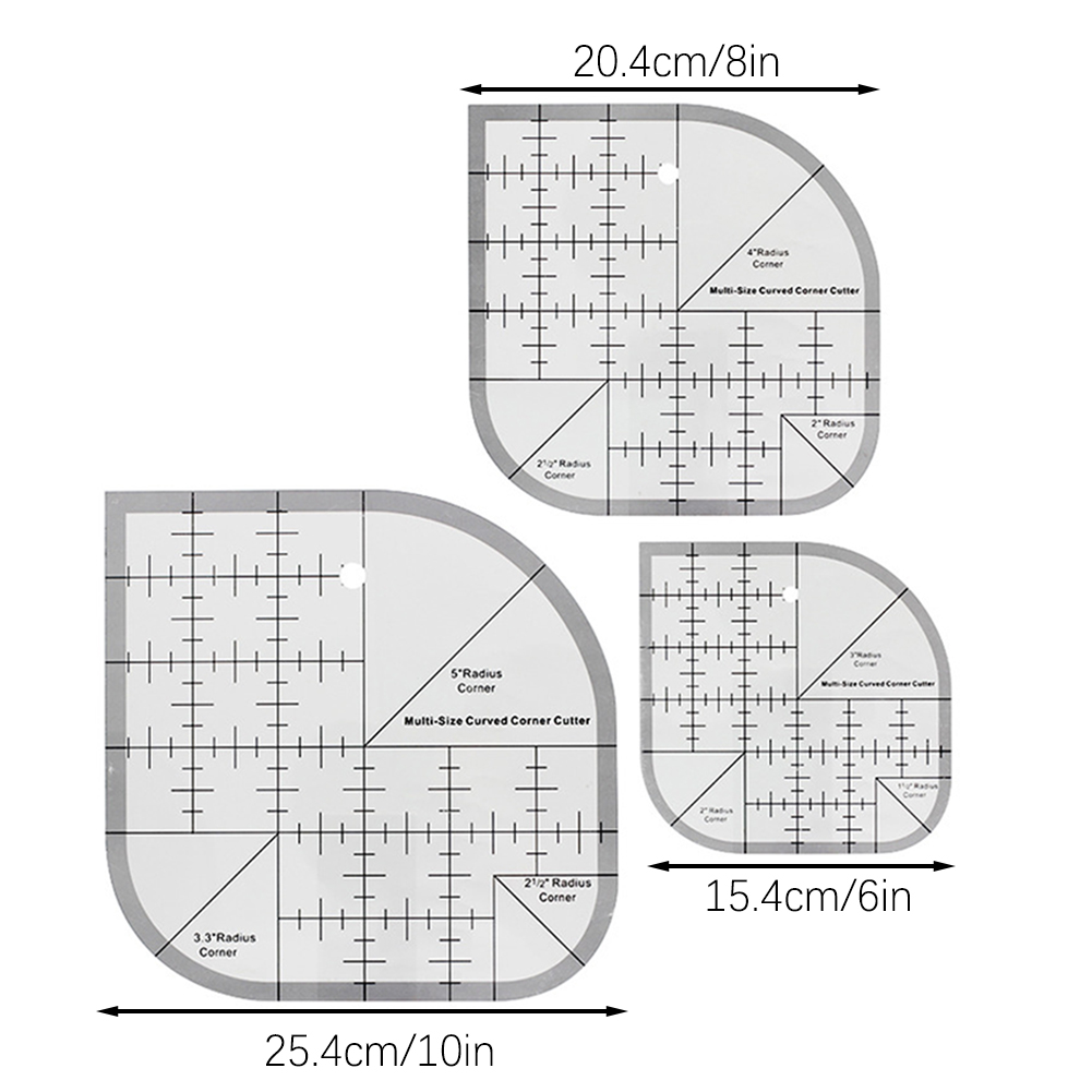 Antislip gebogen hoeksnijder l - Quilting Ruler Square recensie en prijs