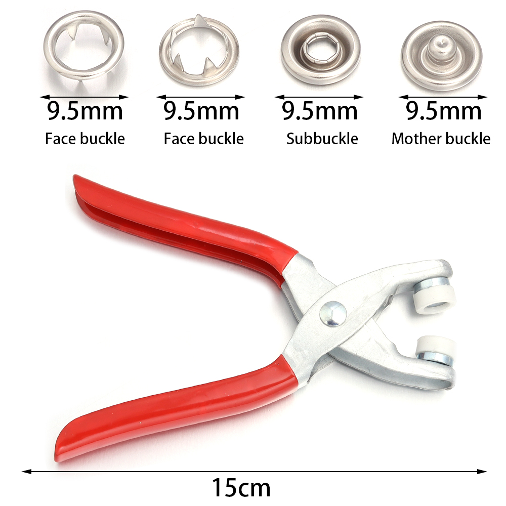 50 sets 7,5/9,5/11mm RVS drukk - Snap Button Plier recensie en prijs