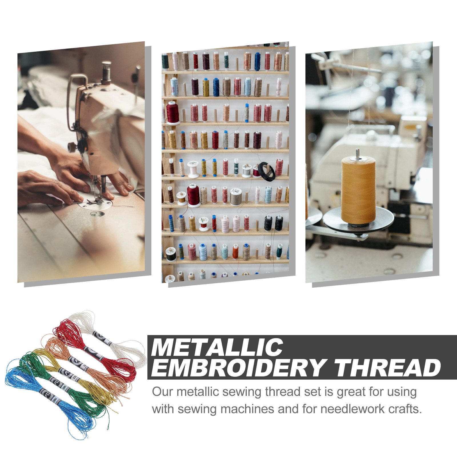 6 stuks luxe metallic borduurg - Embroidery Floss Thread recensie en prijs