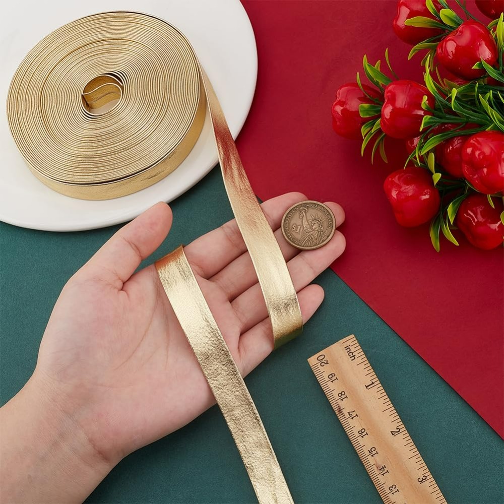 9,8 yards gouden lederen bekle - Binding Tape Bias recensie en prijs