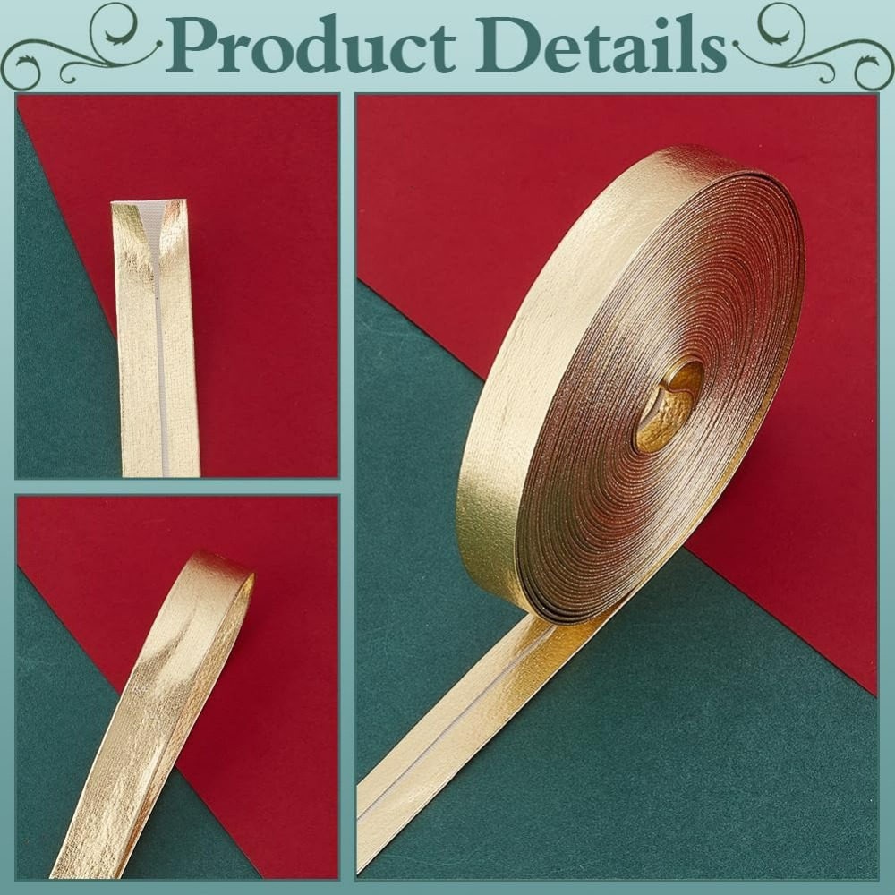 9,8 yards gouden lederen bekle - Binding Tape Bias recensie en prijs