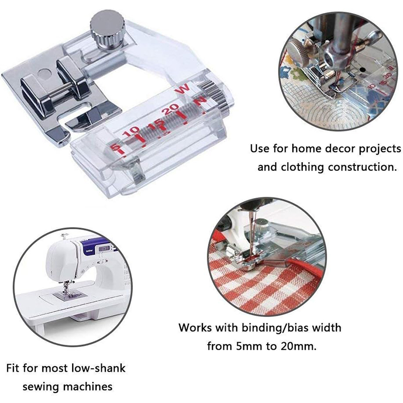 Verstelbare biasband-bindvoet, - Binding Tape Bias recensie en prijs