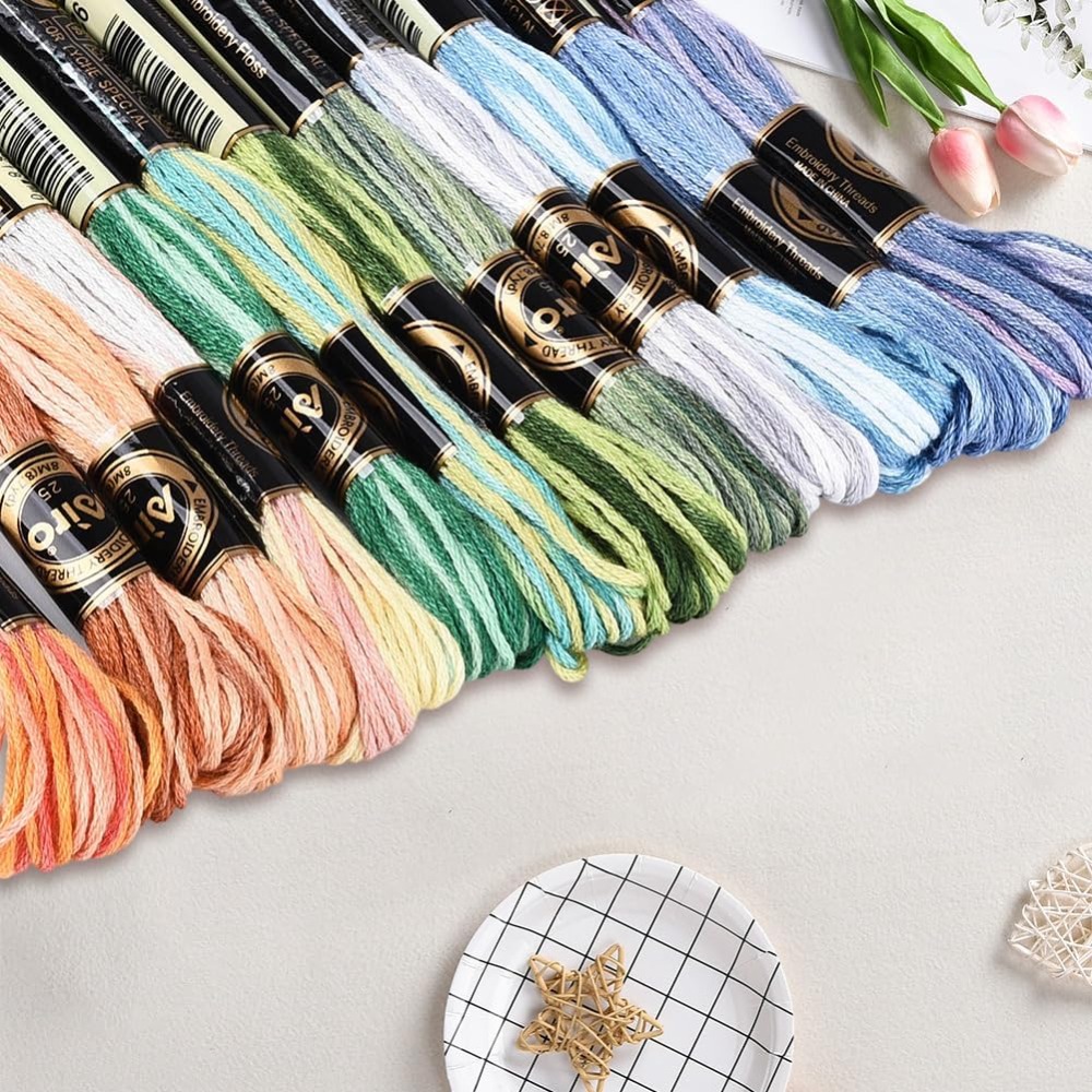 12 klosjes 105 yards kruisstee - Embroidery Floss Thread recensie en prijs