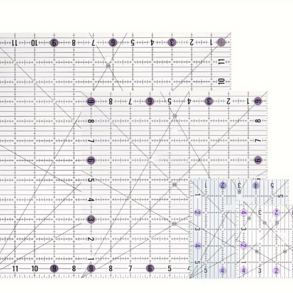 4-delige vierkante acryl quilt - Quilting Ruler Square recensie en prijs