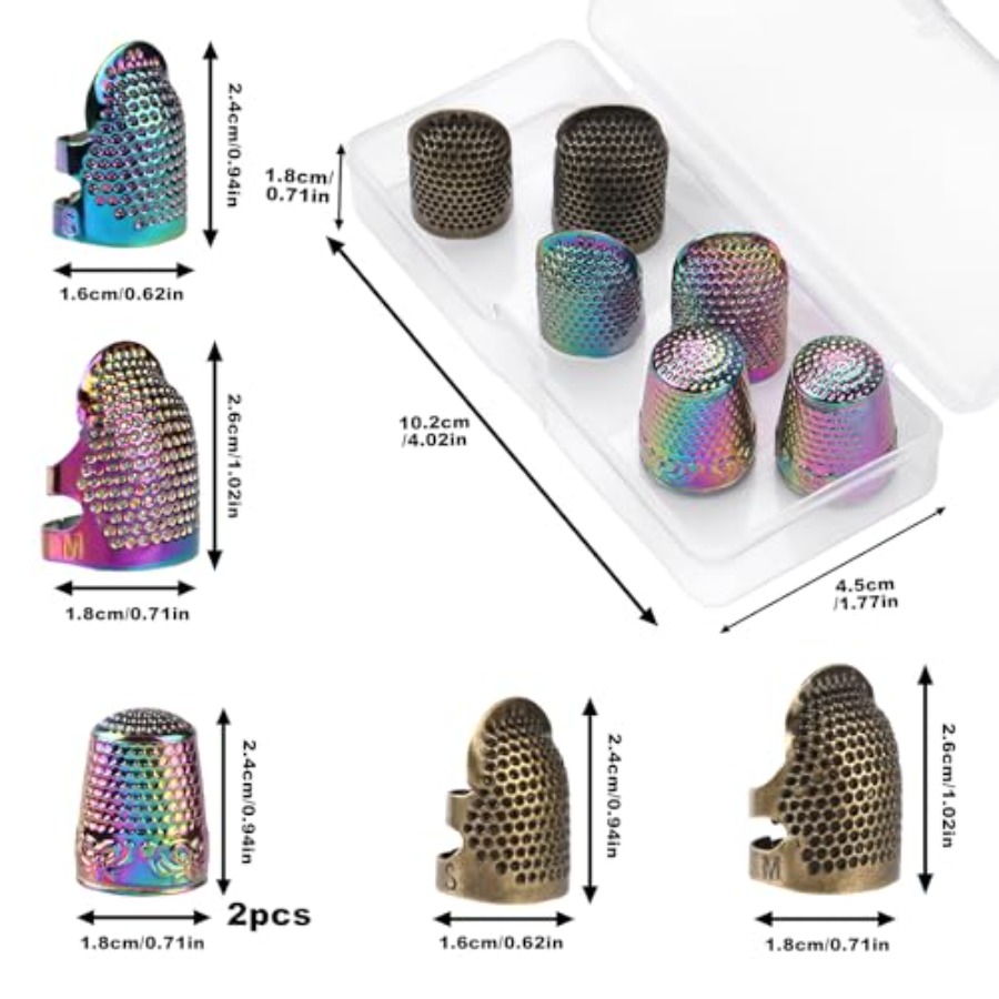 Vingerhoedjes voor handnaaien, - Sewing Thimble Metal recensie en prijs