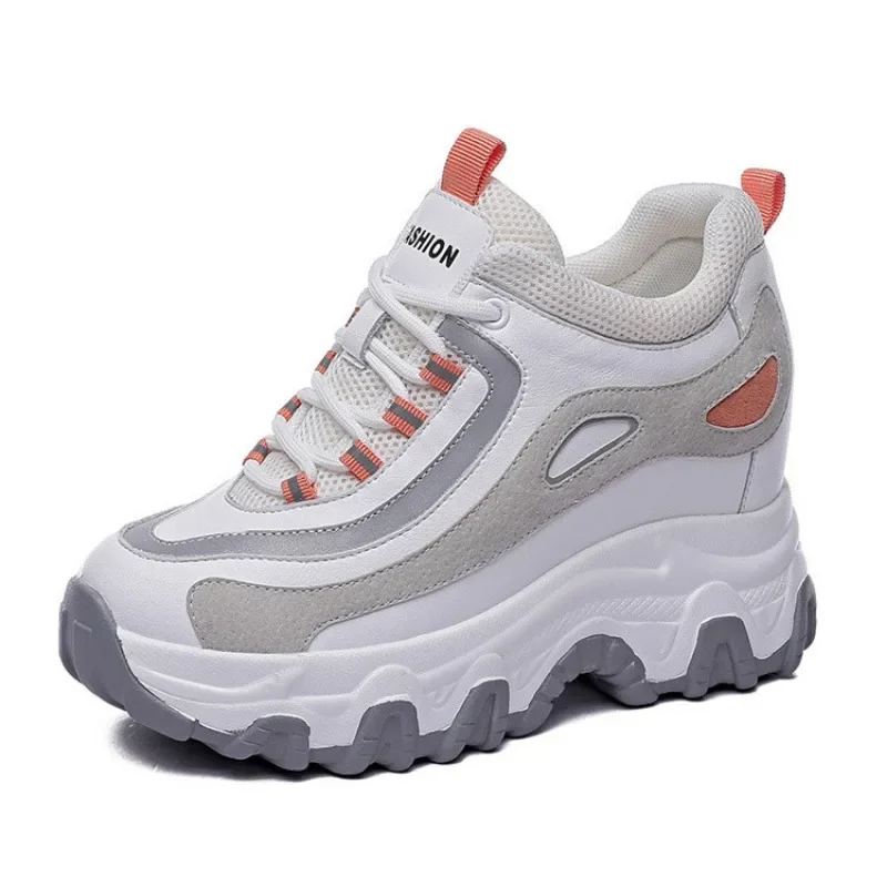 9CM Echt Leer Platform Wedge V - Sewing Latex recensie en prijs