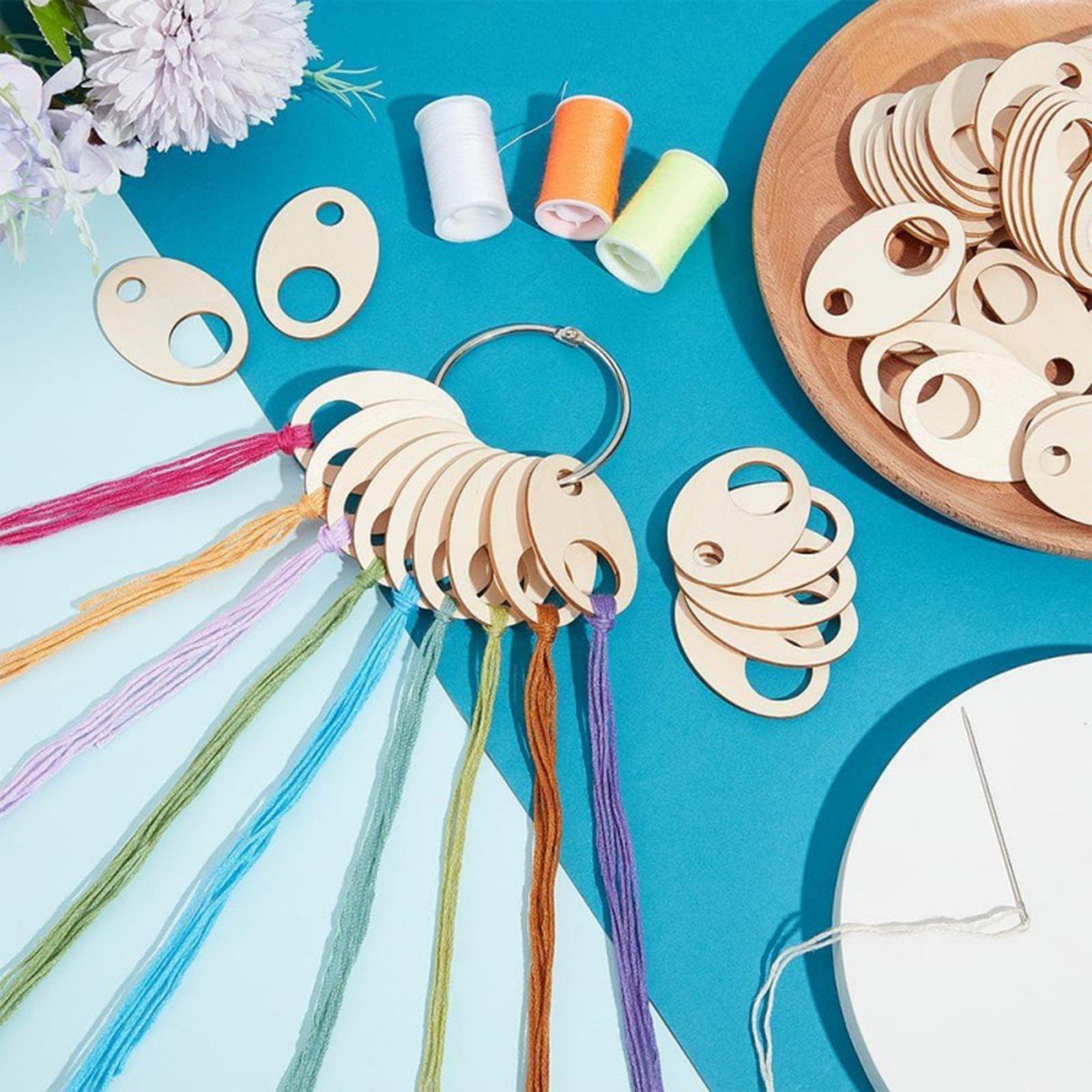 Houten garenklosjes opbergset, - Embroidery Floss Thread recensie en prijs