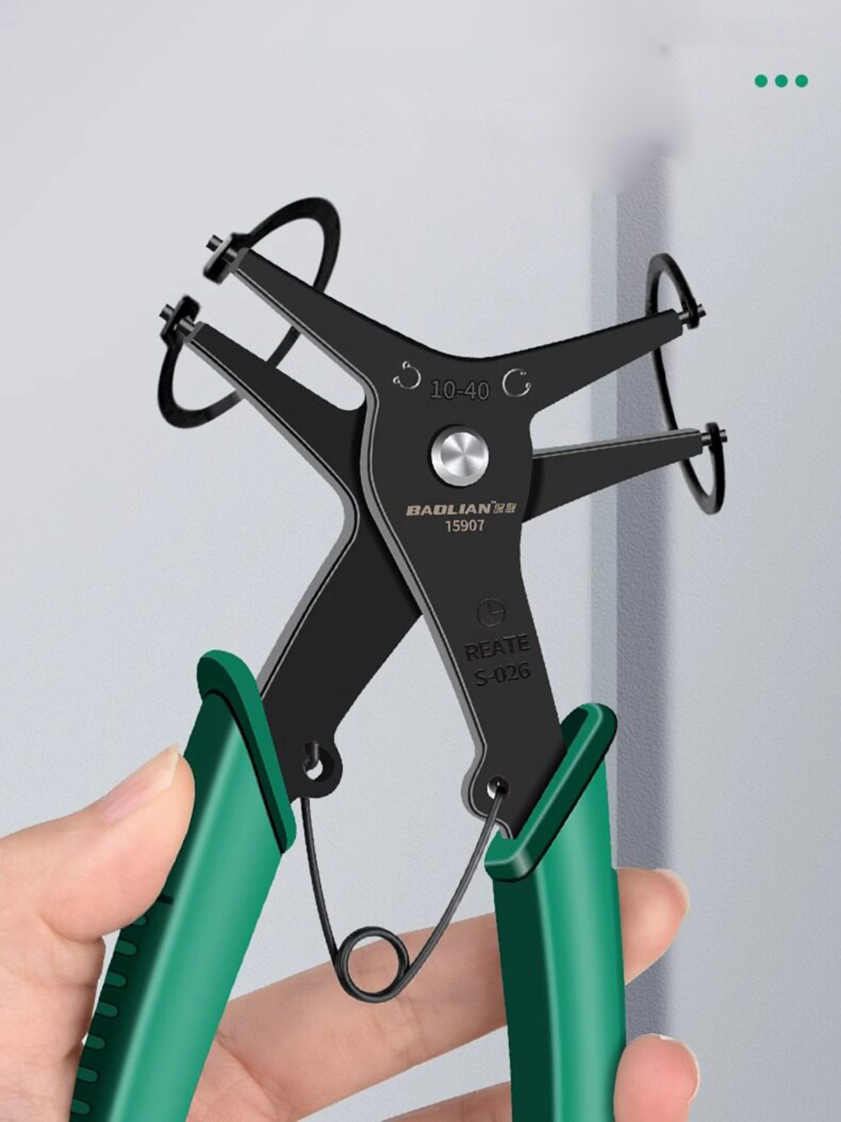 Interne en externe borgringtan - Snap Button Plier recensie en prijs