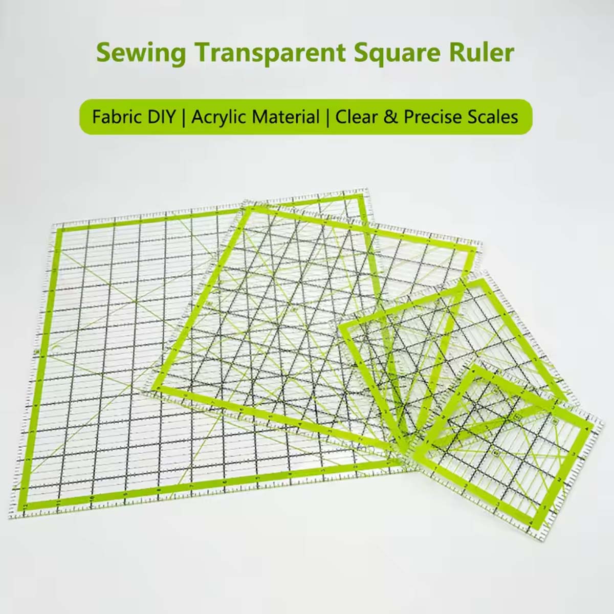 4-delige acryl vierkante quilt - Quilting Ruler Square recensie en prijs