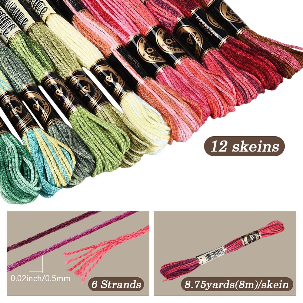 105 yards borduurgaren, 6-draa - Embroidery Floss Thread recensie en prijs