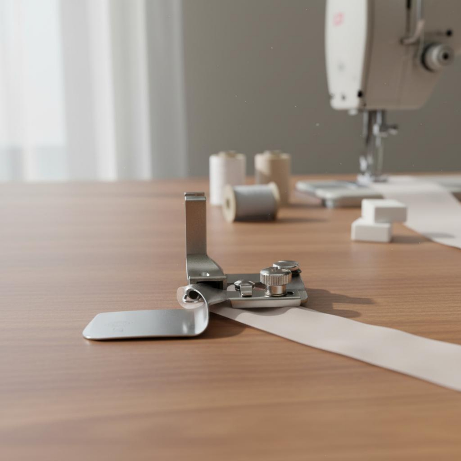 Gebogen zoomvoet, duurzame rol - Sewing Hemming recensie en prijs